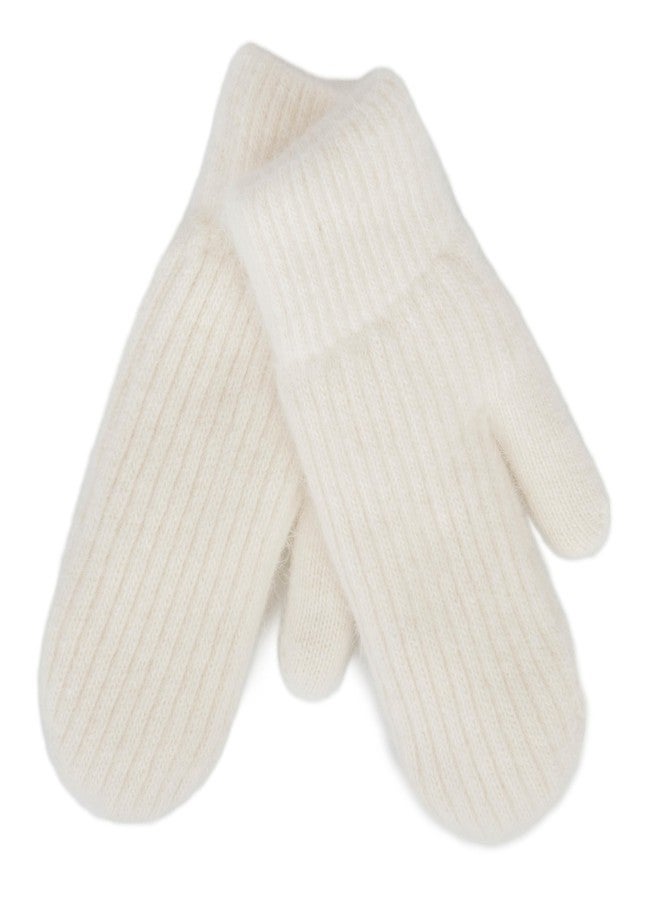 CXQRR Winter Mittens for Women Warm Fleece Cozy Knit Thick Thermal Wool Snow Gloves & Mittens for Cold Weather Gifts - Image 2
